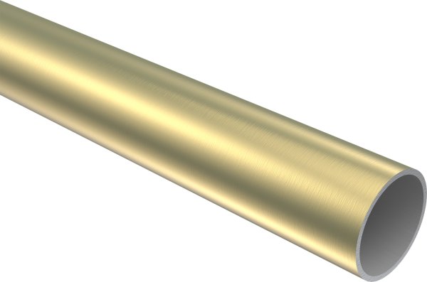 Gardinenstange Messing-Optik / Edelstahl-Optik 20 mm Ø PRESTIGE - Santo