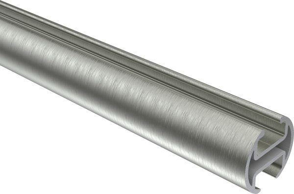 Innenlauf Gardinenstange Edelstahl-Optik 20 mm Ø PRESTIGE - Santo