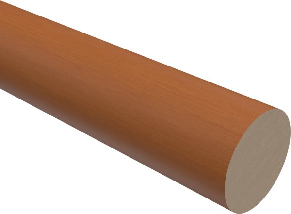 Gardinenstange Holz 28 mm Ø CLASSIC - Rondo Kirschbaum lackiert