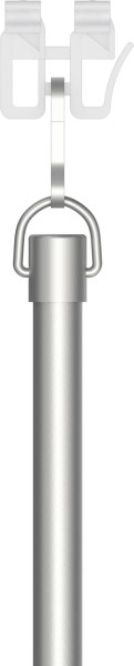 Schleuderstab mit Griff Aluminium SIMPLY Silbergrau