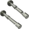Gardinenstange Edelstahl-Optik 16 mm Ø 2-läufig SINUX - Casa 100 cm