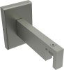 Innenlauf Gardinenstange Aluminium / Metall eckig 14x35 mm SMARTLINE - Paxo Weiß / Edelstahl-Optik 100 cm