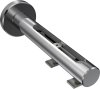 Innenlauf Gardinenstange Aluminium / Metall 20 mm Ø 2-läufig SITENO - Savio Schwarz / Chrom 100 cm