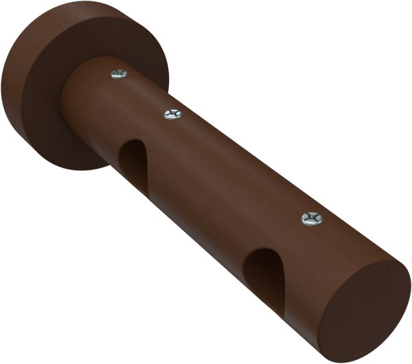 Gardinenstange Holz 16 mm Ø 2-läufig ADRIAN - Pin Nussbaum lackiert