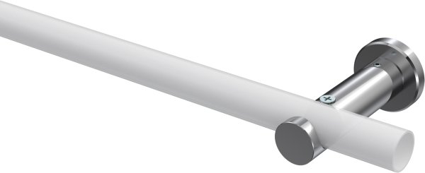 Träger Platon Chrom 1-läufig 7,5 cm für Gardinenstangen 20 mm Ø