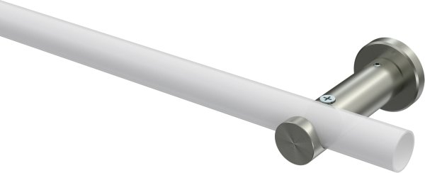 Träger Platon Edelstahl-Optik 1-läufig 7,5 cm für Gardinenstangen 20 mm Ø