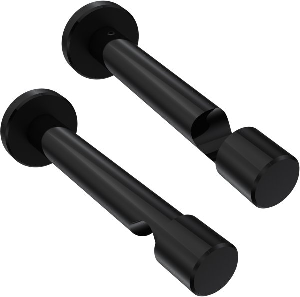 Innenlauf Gardinenstange Aluminium / Metall 20 mm Ø PRESTIGE - Santo Schwarz