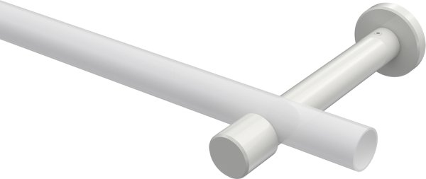 Träger Prestige Weiß 1-läufig 10,5 cm für Gardinenstangen 20 mm Ø