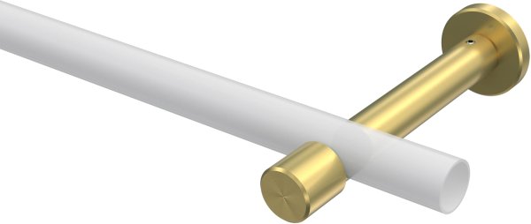 Träger Prestige Messing-Optik 1-läufig 10,5 cm für Gardinenstangen 20 mm Ø