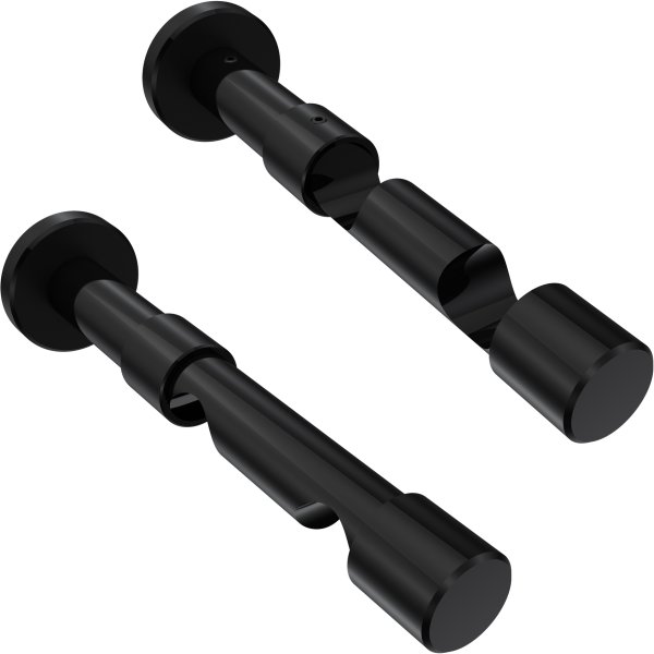 Rundrohr-Innenlauf Gardinenstange Aluminium / Metall 20 mm Ø 2-läufig PRESTIGE - Mavell Chrom