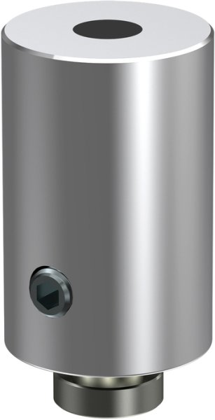 Innenlauf Gardinenstange Aluminium / Metall 20 mm Ø SONIUS - Santo Chrom