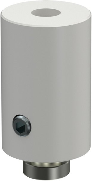 Innenlauf Gardinenstange Aluminium / Metall 20 mm Ø SONIUS - Santo Weiß