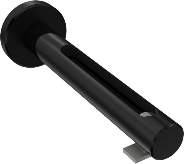 Innenlauf Gardinenstange Aluminium / Metall 20 mm Ø SITENO - Santo Schwarz