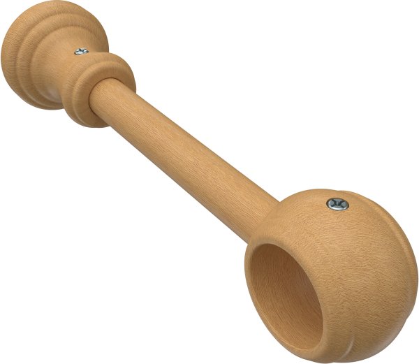 Gardinenstange Holz 28 mm Ø CLASSIC - Rondo Buche lackiert