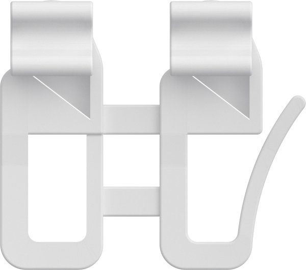 Schleuderwagen mit Faltengleiter u. Faltenhaken Kunststoff für Gardinenschienen / Innenlaufstangen (4 Stück)