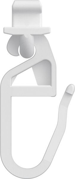 Dreh-Gleiter Drehfix mit Faltenhaken Kunststoff für Innenlaufstangen (100 Stück)