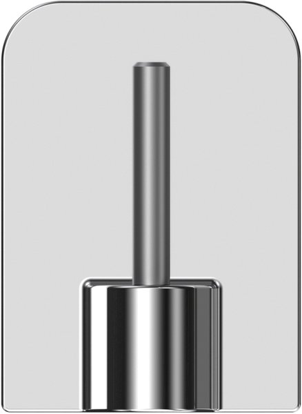 Klebehaken Chrom für Vitragestangen (4 Stück)