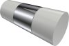 Innenlauf Gardinenstange Aluminium / Metall 20 mm Ø PRESTIGE - Tanara Chrom 100 cm