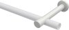 Träger Prestige Weiß 1-läufig 10,5 cm für Gardinenstangen 20 mm Ø 