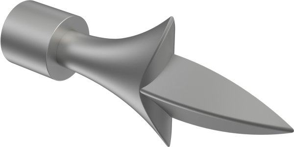 Ausziehbare Gardinenstange Metall / Kunststoff 16/13 mm Ø HERA - Lily Silbergrau