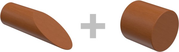 Gardinenstange Holz 16 mm Ø 2-läufig ADRIAN - Franca Kirschbaum lackiert