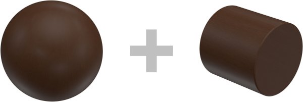 Gardinenstange Holz 16 mm Ø 2-läufig ADRIAN - Geo Nussbaum lackiert