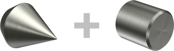 Rundrohr-Innenlauf Gardinenstange Edelstahl-Optik 16 mm Ø 2-läufig SINUX - Castello