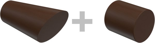 Gardinenstange Holz 20 mm Ø 2-läufig TALENA - Bero Nussbaum lackiert