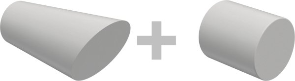 Innenlauf Gardinenstange Aluminium / Holz 20 mm Ø 2-läufig TALENT - Bero Schwarz / Weiß lackiert