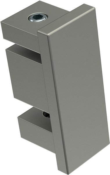 Innenlauf Gardinenstange Deckenmontage Edelstahl-Optik eckig 14x35 mm 4-läufig SMARTLINE - Paxo