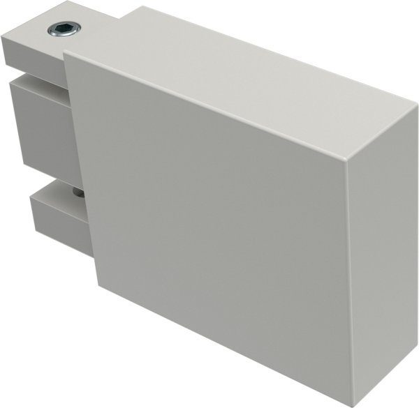 Innenlauf Gardinenstange Aluminium / Metall eckig 14x35 mm SMARTLINE - Lox Weiß