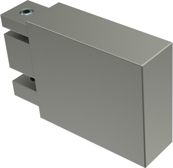 Innenlauf Gardinenstange Edelstahl-Optik eckig 14x35 mm SMARTLINE - Lox