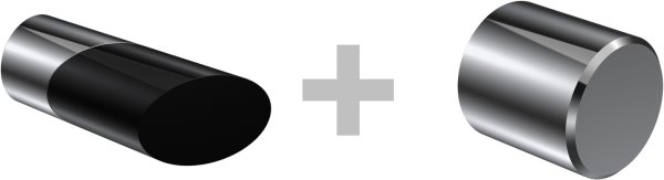 Rundrohr-Innenlauf Gardinenstange Aluminium / Metall 20 mm Ø 2-läufig PRESTIGE - Verano Chrom