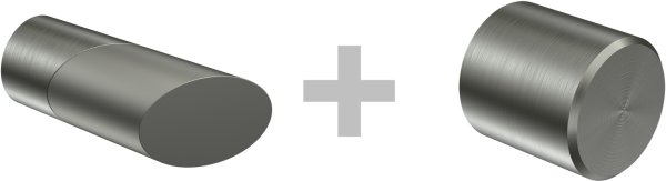 Gardinenstange Messing-Optik / Edelstahl-Optik 20 mm Ø 2-läufig PRESTIGE - Verano (ohne Ringe)