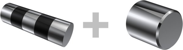 Rundrohr-Innenlauf Gardinenstange Aluminium / Metall 20 mm Ø 2-läufig PRESTIGE - Mavell Chrom