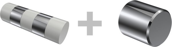 Rundrohr-Innenlauf Gardinenstange Aluminium / Metall 20 mm Ø 2-läufig PRESTIGE - Mavell Weiß