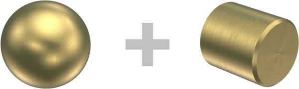 Gardinenstange Messing-Optik 20 mm Ø 2-läufig PRESTIGE - Luino (ohne Ringe)