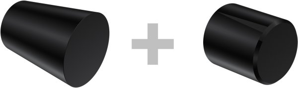 Rundrohr-Innenlauf Gardinenstange Aluminium / Metall 20 mm Ø 2-läufig PRESTIGE - Sitra Messing-Optik / Schwarz