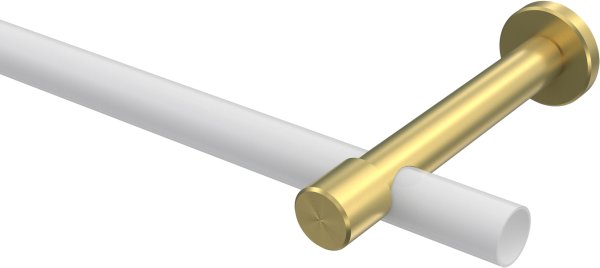 Träger Prestige Messing-Optik 1-läufig 10,5 cm für Gardinenstangen 20 mm Ø