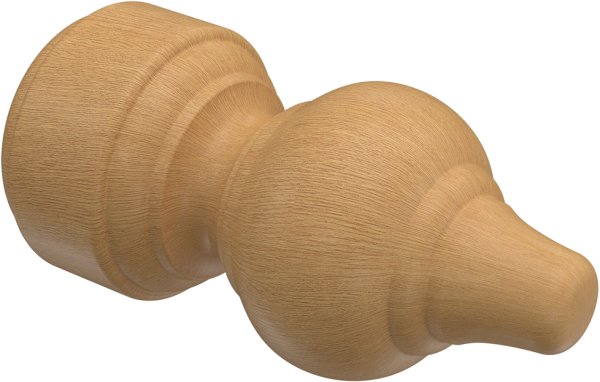 Gardinenstange Holz 28 mm Ø CLASSIC - Rondo Buche lackiert