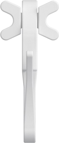 Schleuderwagen mit Faltengleiter u. Faltenhaken Kunststoff für Gardinenschienen / Innenlaufstangen (4 Stück)