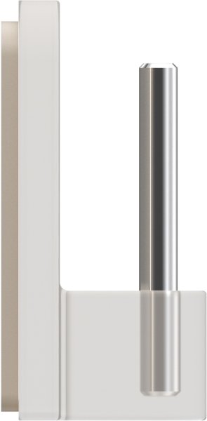 Klebehaken Glasklar für Vitragestangen (4 Stück)