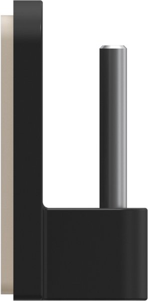 Klebehaken Schwarz für Vitragestangen (4 Stück)