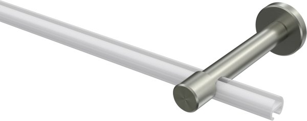 Träger Sinux Edelstahl-Optik 1-läufig 8 cm für Gardinenstangen 16 mm Ø