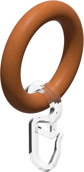 Gardinenstange Holz 16 mm Ø 2-läufig ADRIAN - Doman Kirschbaum lackiert