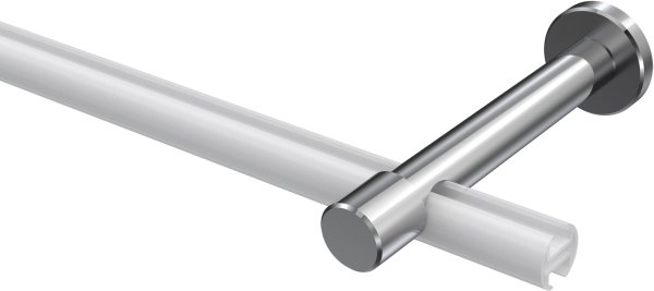 Träger Prestige Chrom 1-läufig 10,5 cm für Gardinenstangen 20 mm Ø