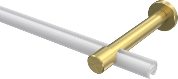 Träger Prestige Messing-Optik 1-läufig 10,5 cm für Gardinenstangen 20 mm Ø