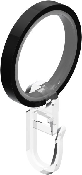 Gardinenstange Metall 20 mm Ø PRESTIGE - Santo Schwarz