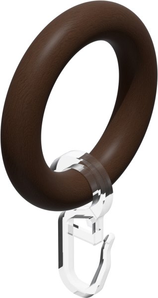 Gardinenstange Holz 20 mm Ø TALENA - Feta Nussbaum lackiert