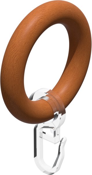 Gardinenstange Holz 20 mm Ø TALENA - Feta Kirschbaum lackiert